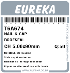 T6A674 - Roof Nail & Cap -T6A674_Label_T